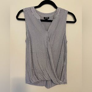 Ana blue and white tank